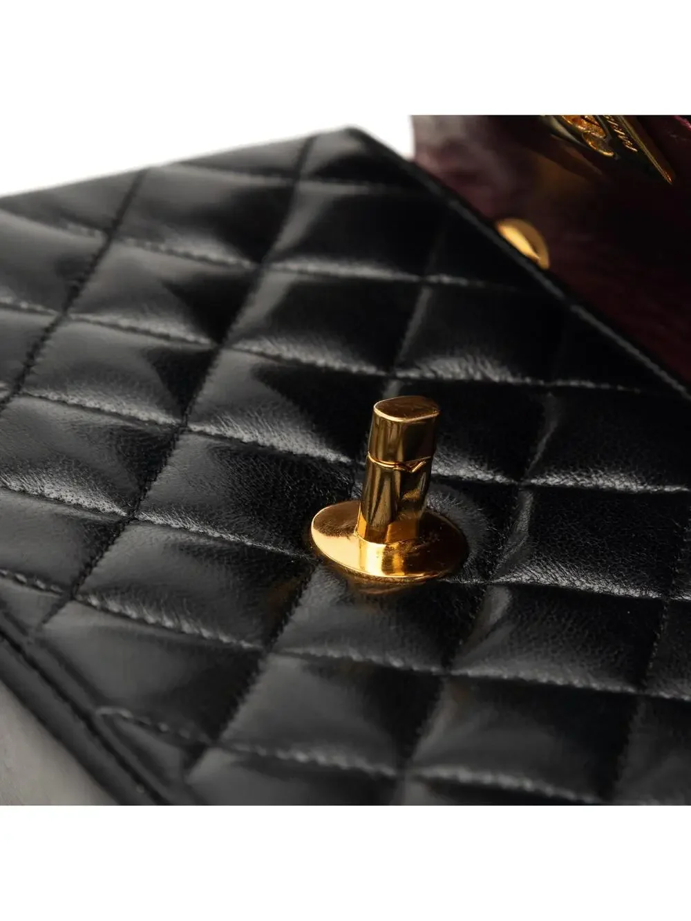 Chanel Vintage Cc Chain Flap Bag #287644C40B